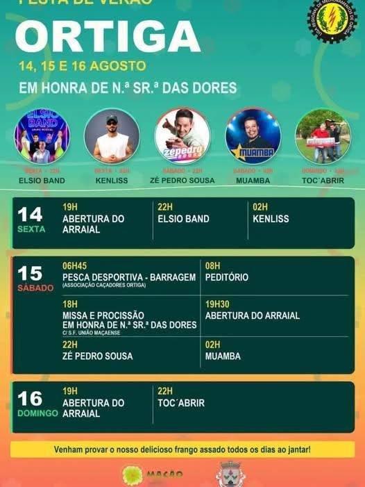 Cartaz Festa em honra de N.ª Sr.ª das Dores 2026 - Ortiga
