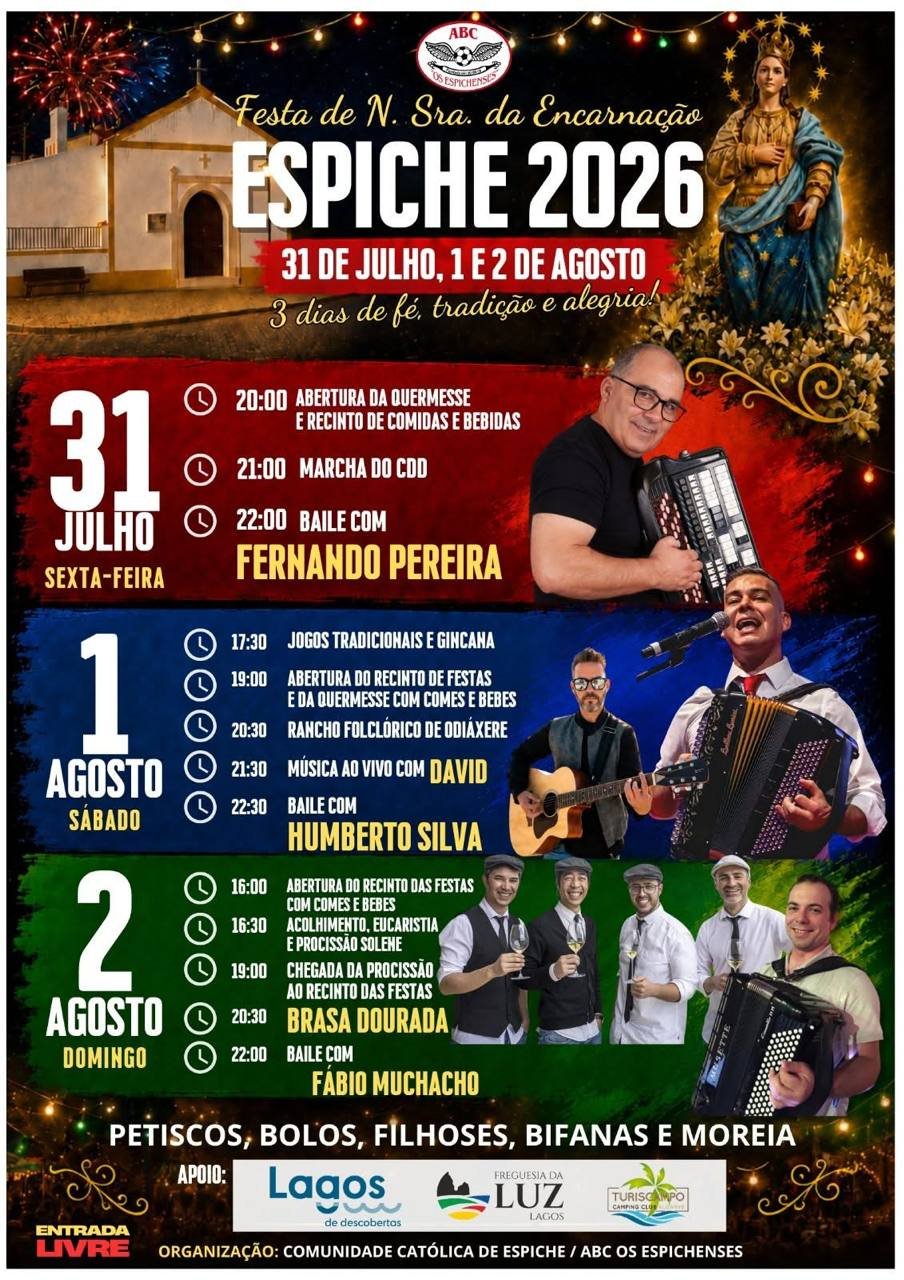 Cartaz Festa em honra de N. Sra. da Encarnação 2026 - Espiche