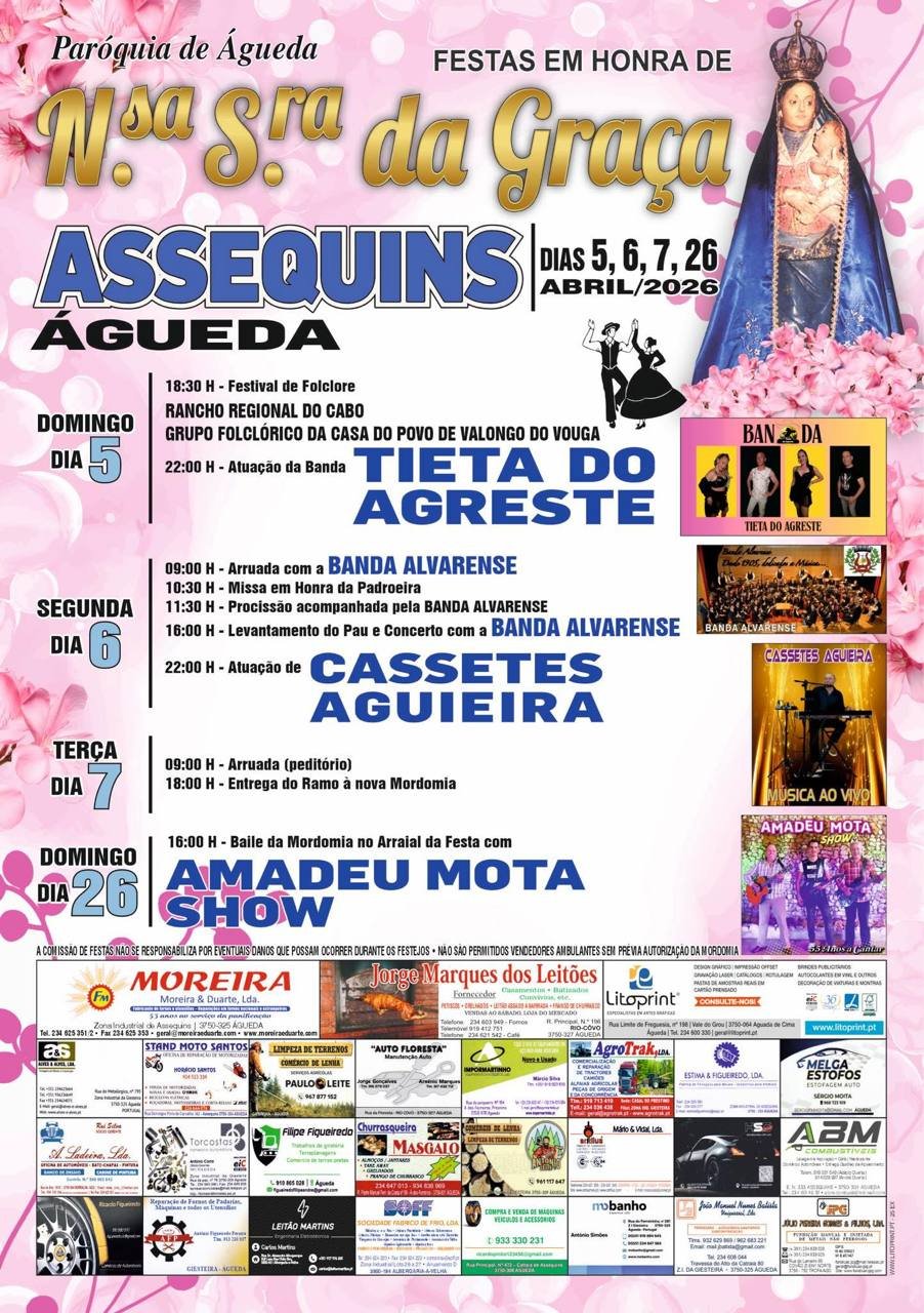 Cartaz Festa em honra de N. Sra da Graça 2026 - Assequins