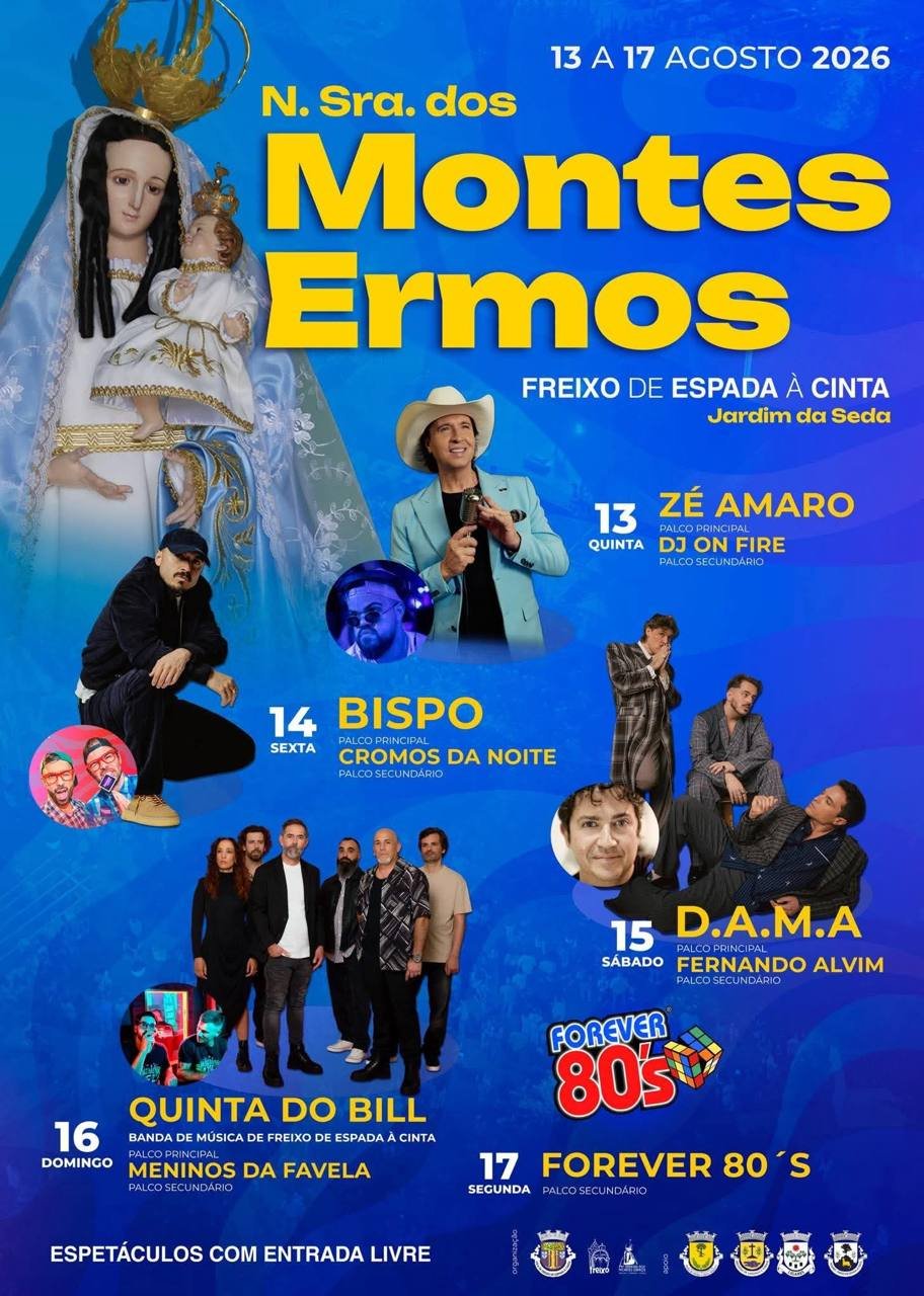 Cartaz Festa em honra de N. Sra. dos Montes Ermos 2026 - Freixo de Espada à Cinta