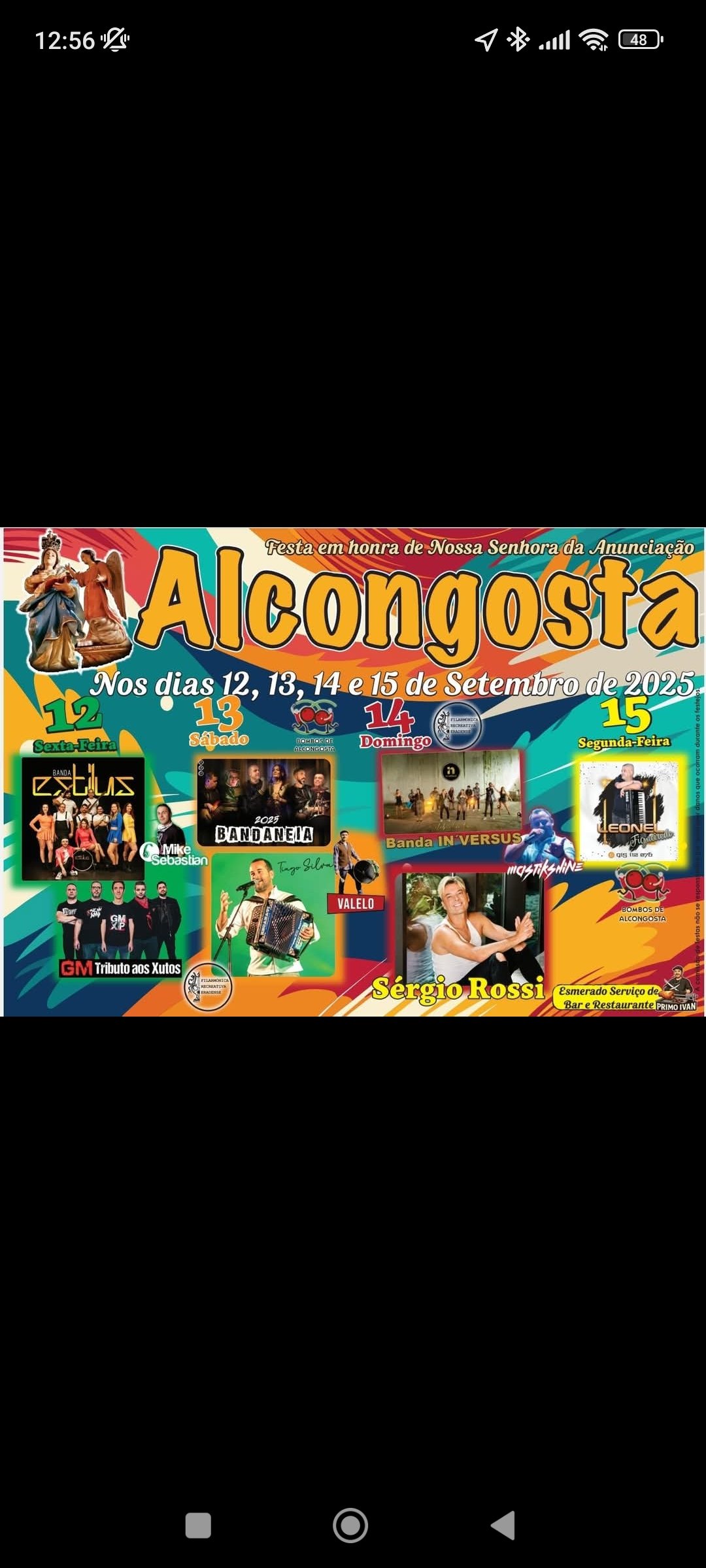 Cartaz Festa em Honra de Nossa Senhora da Anunciação 2025 - Alcongosta