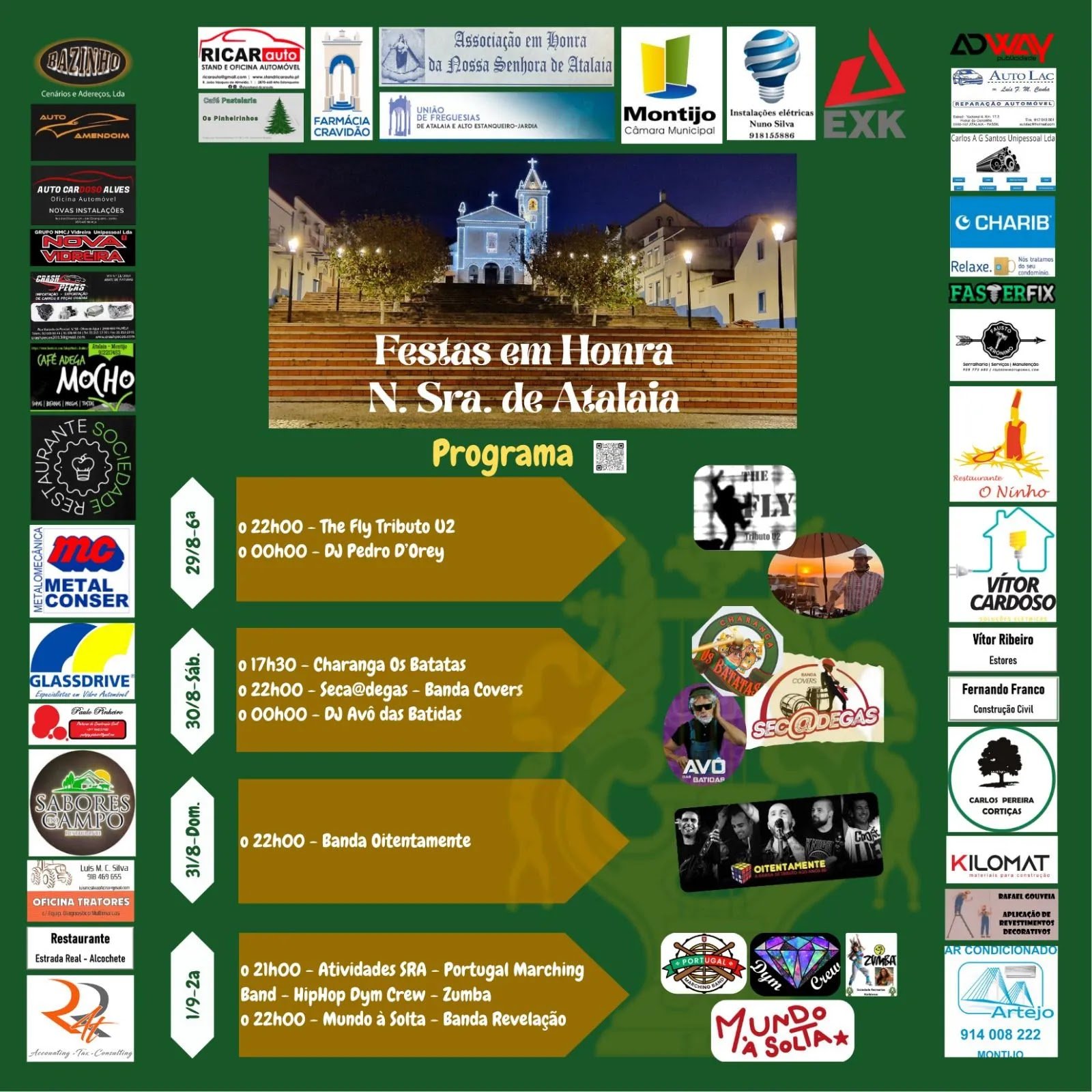 Cartaz Festa em Honra de Nossa Senhora da Atalaia 2025 - Montijo
