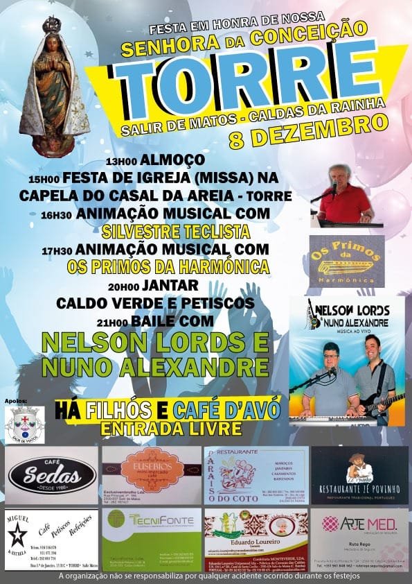 Cartaz Festa em Honra de Nossa Senhora da Conceição 2024 - Caldas da Rainha