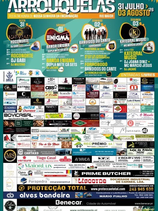 Cartaz Festa em honra de Nossa Senhora da Encarnação 2026 - Arrouquelas
