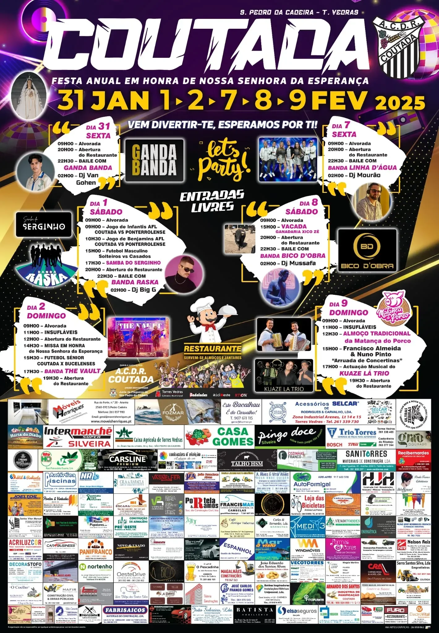 Cartaz Festa em Honra de Nossa Senhora da Esperança 2025 - Coutada