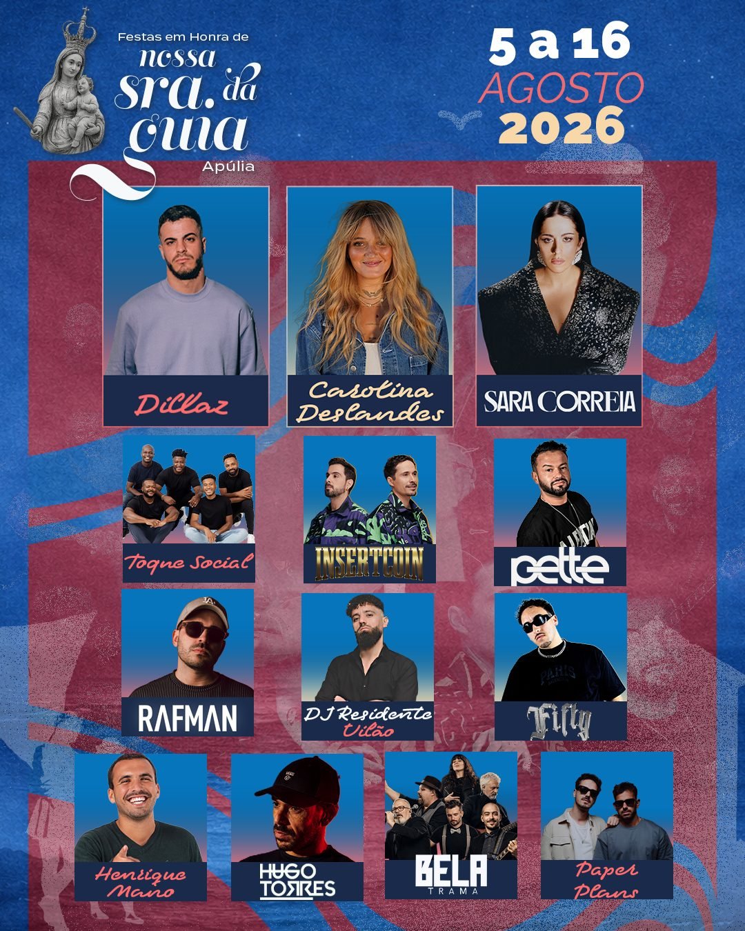 Cartaz Festa em honra de Nossa Senhora da Guia 2026 - Apúlia