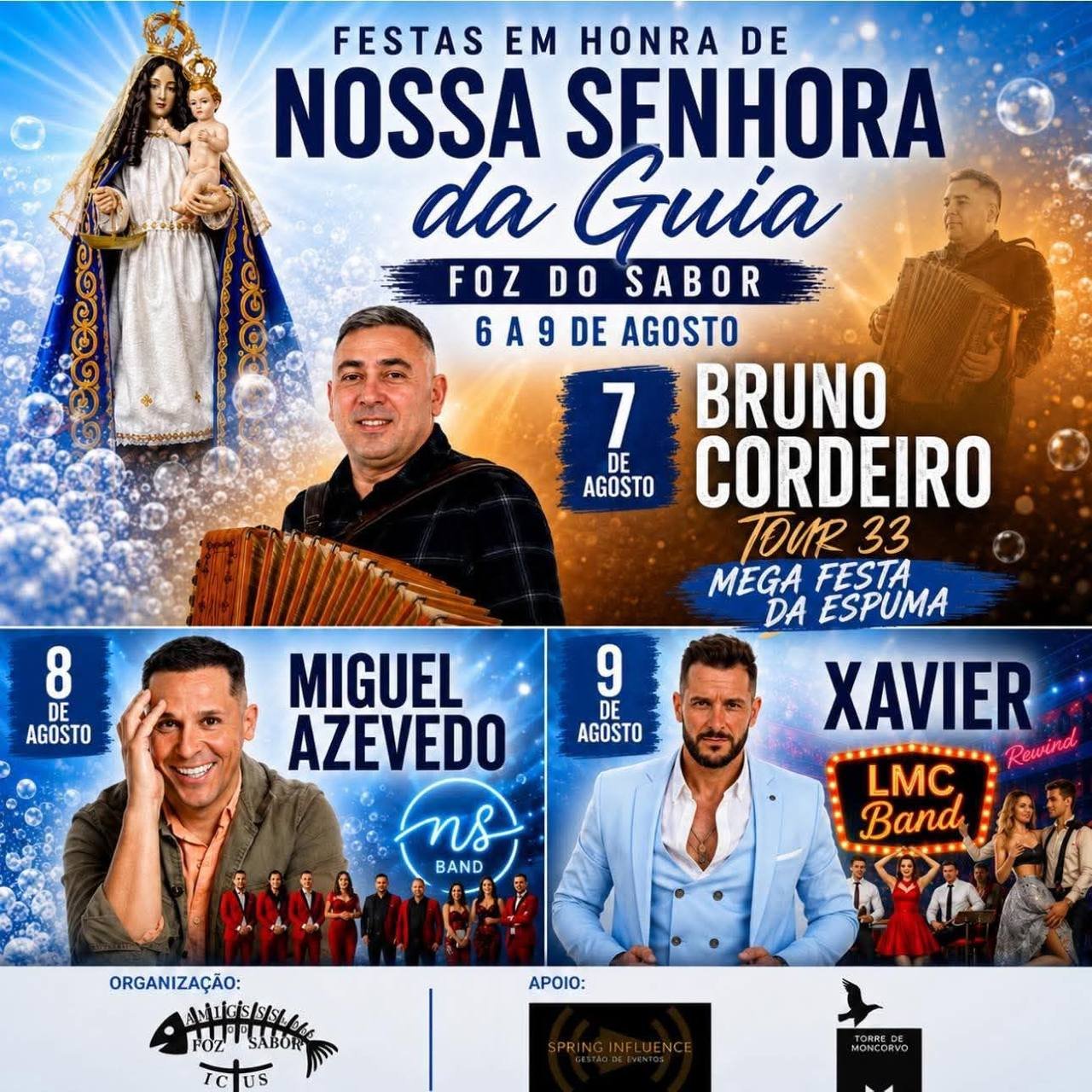 Cartaz Festa em honra de Nossa Senhora da Guia 2026 - Foz do Sabor