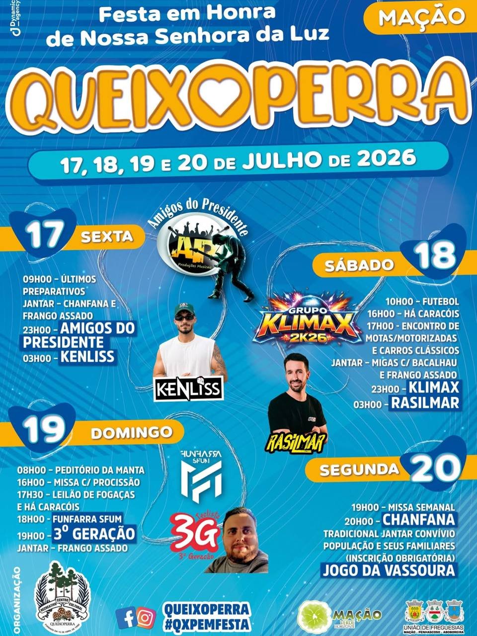 Cartaz Festa em honra de Nossa Senhora da Luz 2026 - Queixoperra