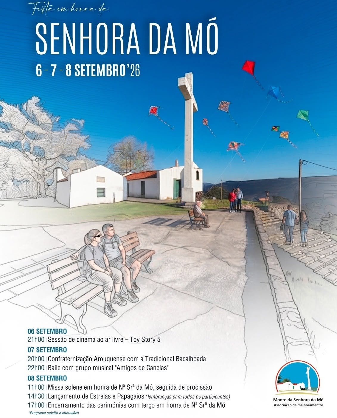 Cartaz Festa em honra de Nossa Senhora da Mó 2026 - Arouca
