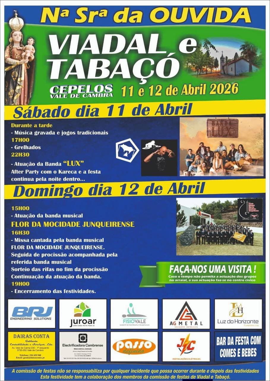 Cartaz Festa em honra de Nossa Senhora da Ouvida 2026 - Cepelos