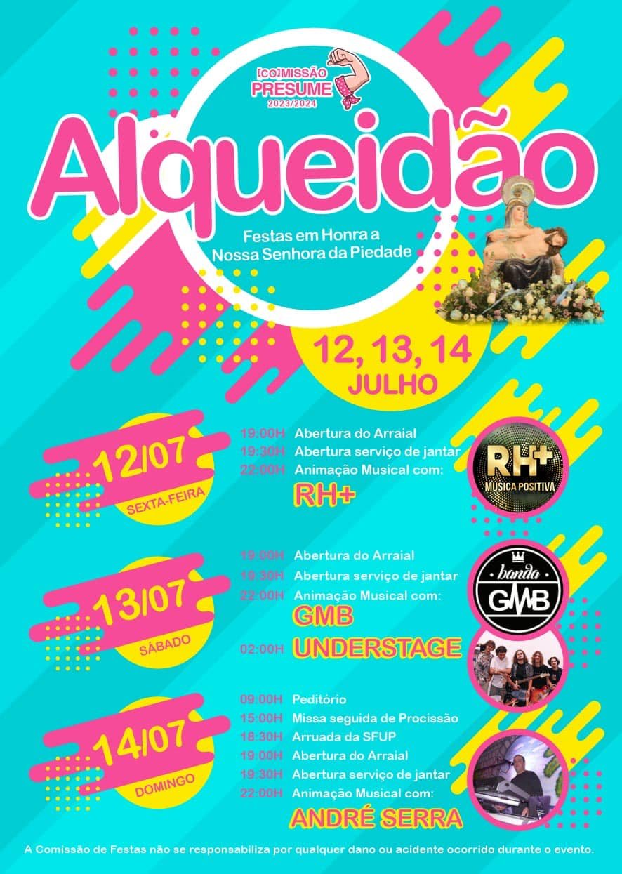 Cartaz Festa em Honra de Nossa Senhora da Piedade 2024 - Alqueidão