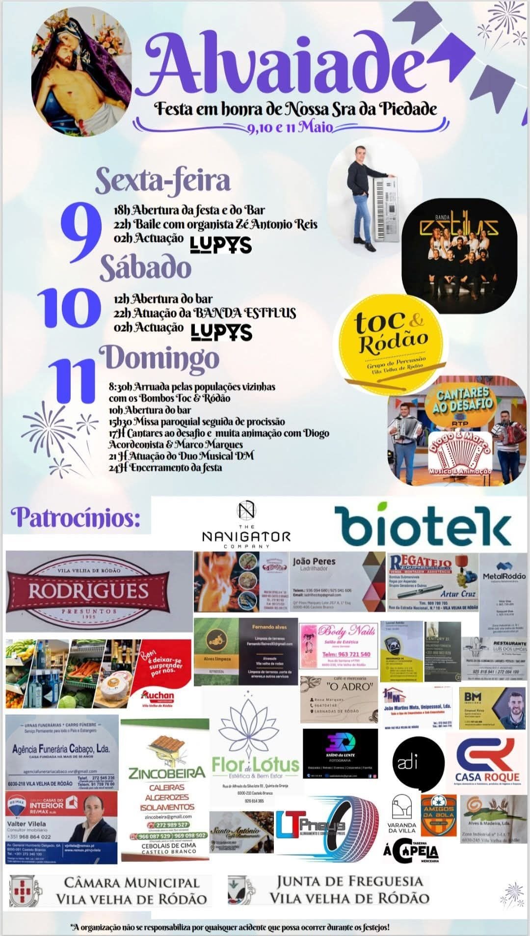 Cartaz Festa em Honra de Nossa Senhora da Piedade 2025 - Alvaiade