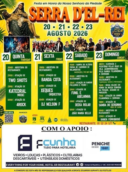 Cartaz Festa em honra de Nossa Senhora da Piedade 2026 - Serra D'El-Rei