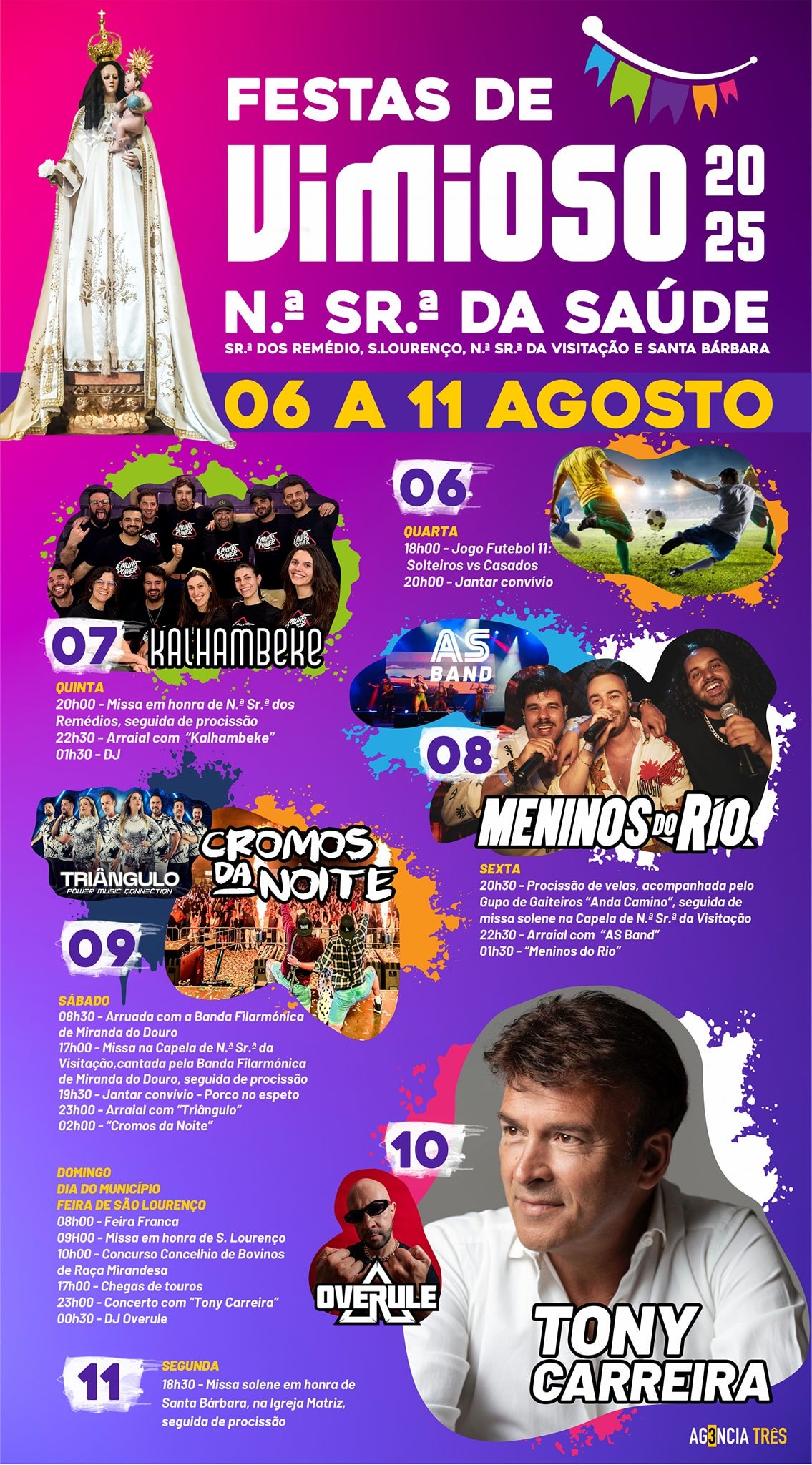 Cartaz Festa em Honra de Nossa Senhora da Saúde 2025 - Vimioso