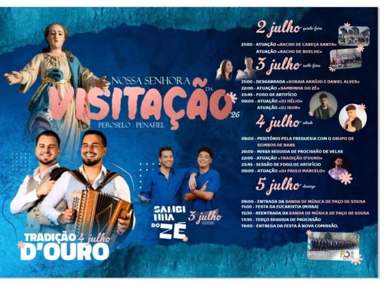 Cartaz Festa em honra de Nossa Senhora da Visitação 2026 - Peroselo