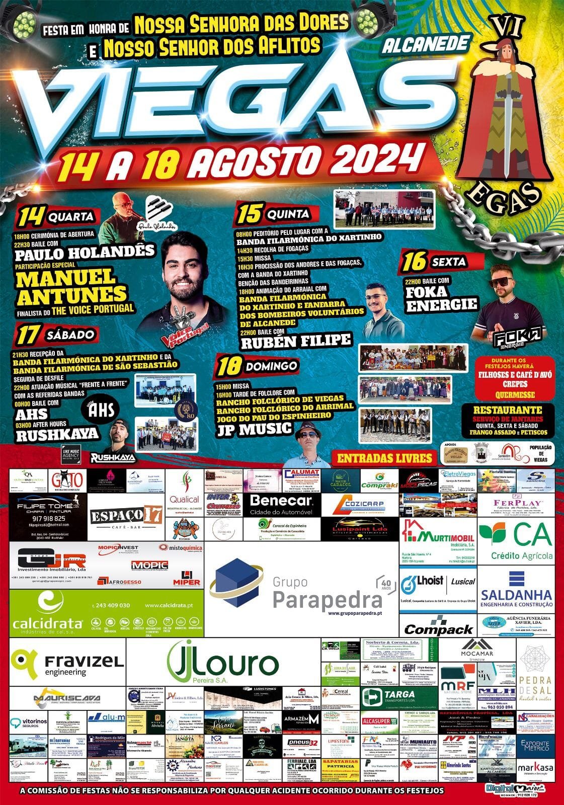 Cartaz Festa em Honra de Nossa Senhora das Dores 2024 - Viegas
