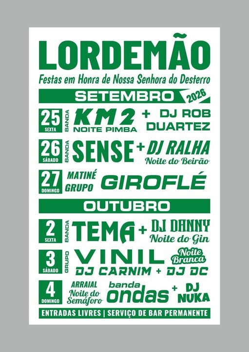 Cartaz Festa em honra de Nossa Senhora do Desterro 2026 - Lordemão
