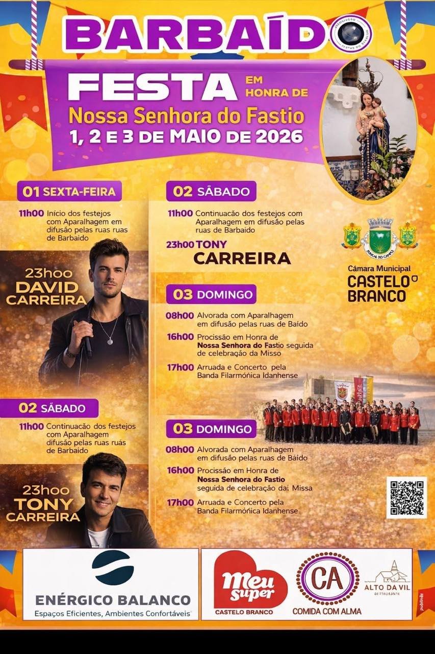Cartaz Festa em honra de Nossa Senhora do Fastio 2026 - Barbaído
