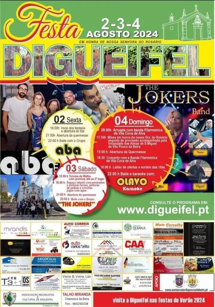 Cartaz Festa em Honra de Nossa Senhora do Rosário 2024 - Digueifel