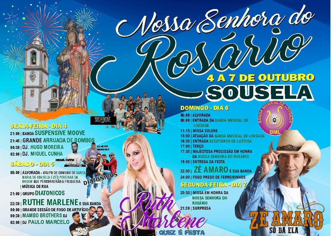 Cartaz Festa em Honra de Nossa Senhora do Rosário 2024 - Sousela