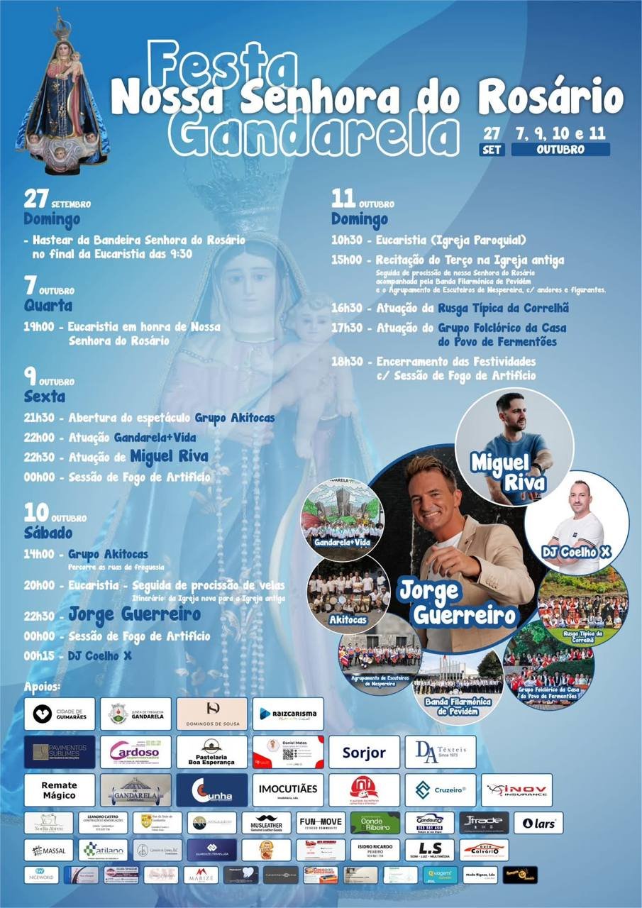 Cartaz Festa em honra de Nossa Senhora do Rosário 2026 - Gandarela