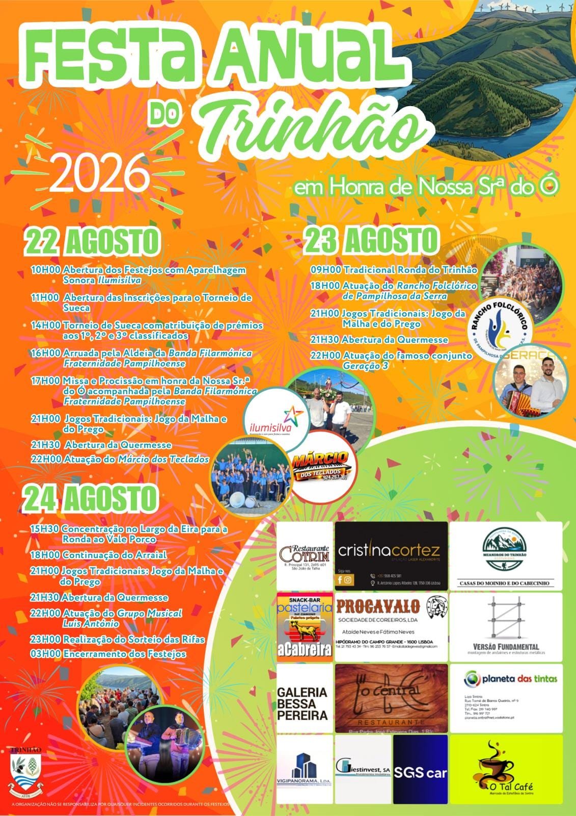 Cartaz Festa em honra de Nossa Srª do Ó 2026 - Trinhão