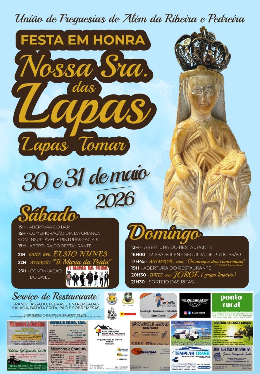 Cartaz Festa em honra de Nossa Sra. das Lapas 2026 - Lapas