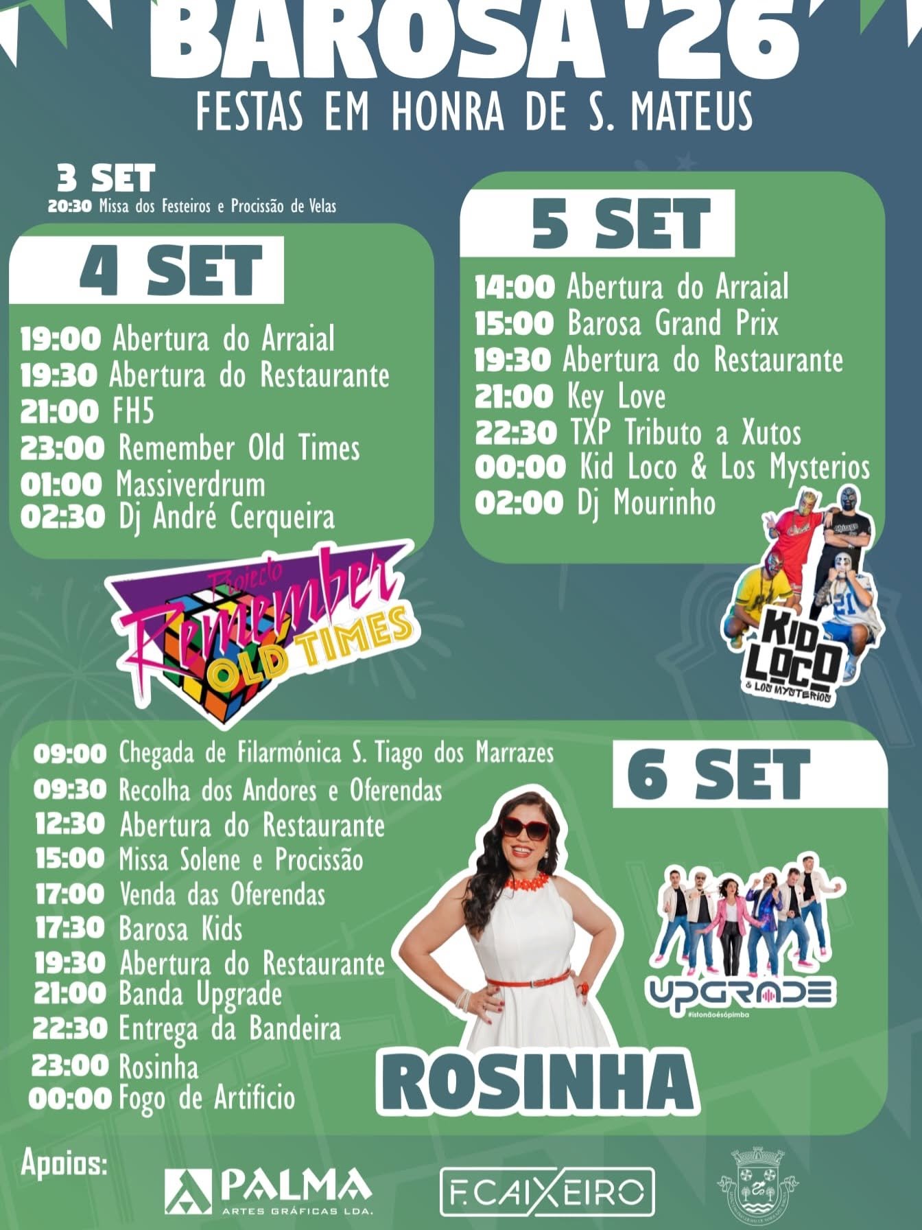 Cartaz Festa em honra de S. Mateus 2026 - Barosa