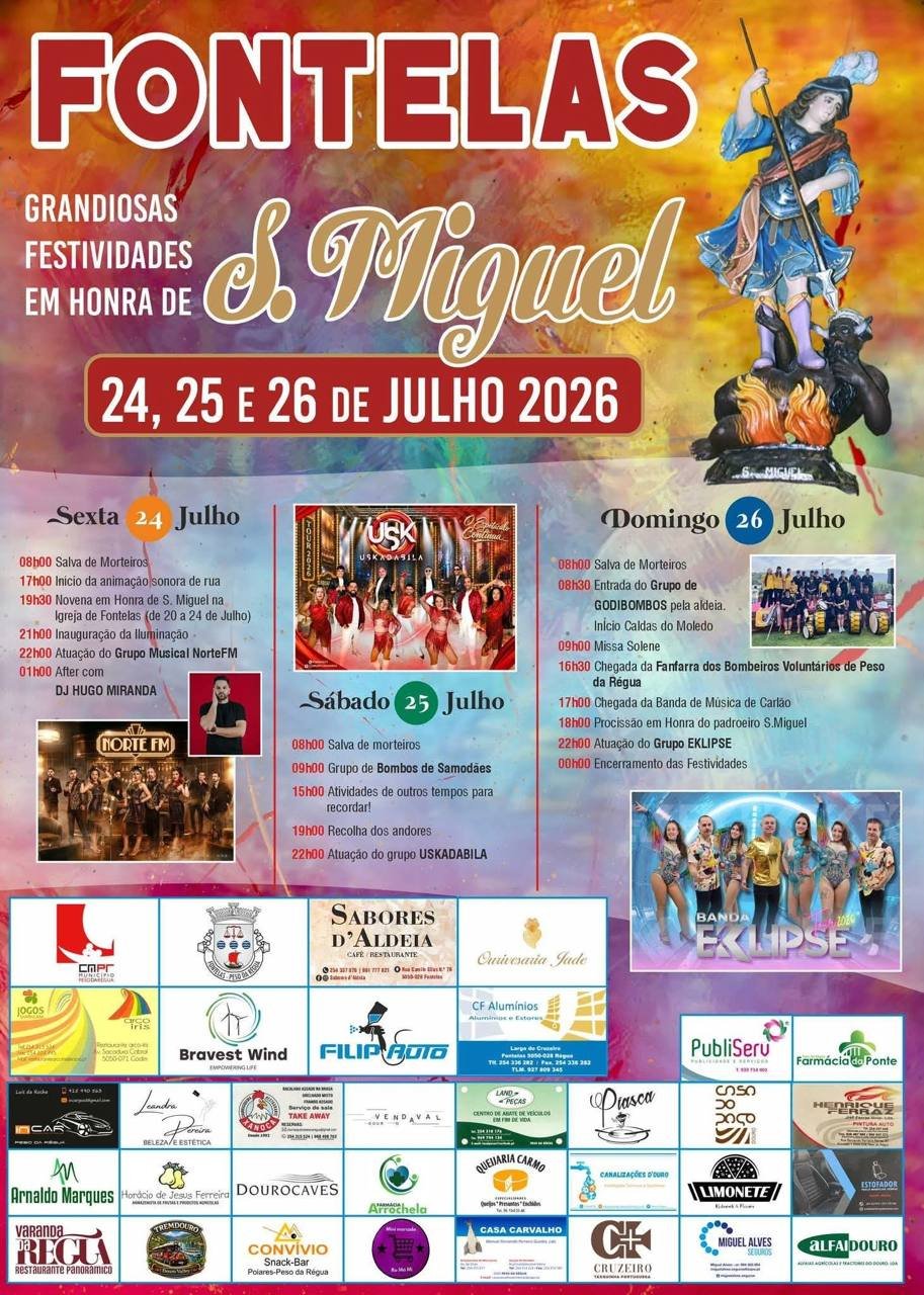 Cartaz Festa em honra de S. Miguel 2026 - Fontelas