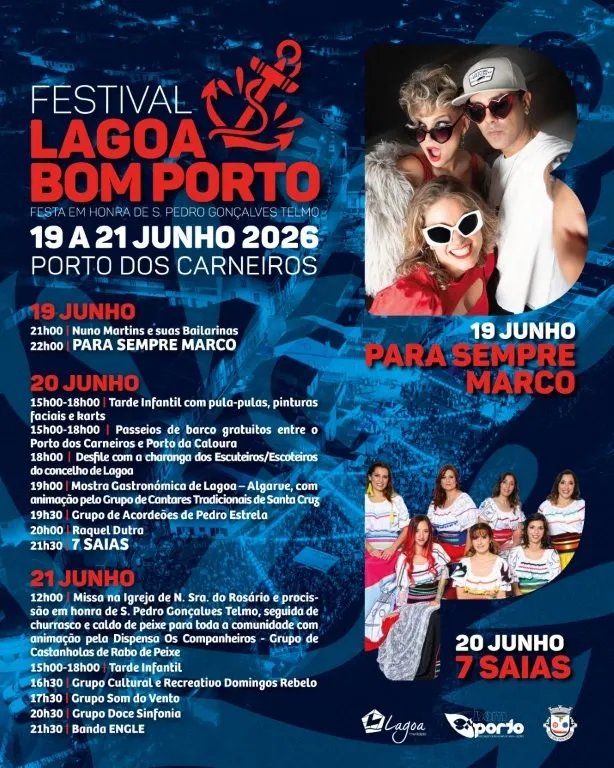 Cartaz Festa em honra de S. Pedro Gonçalves Telmo 2026 - Lagoa
