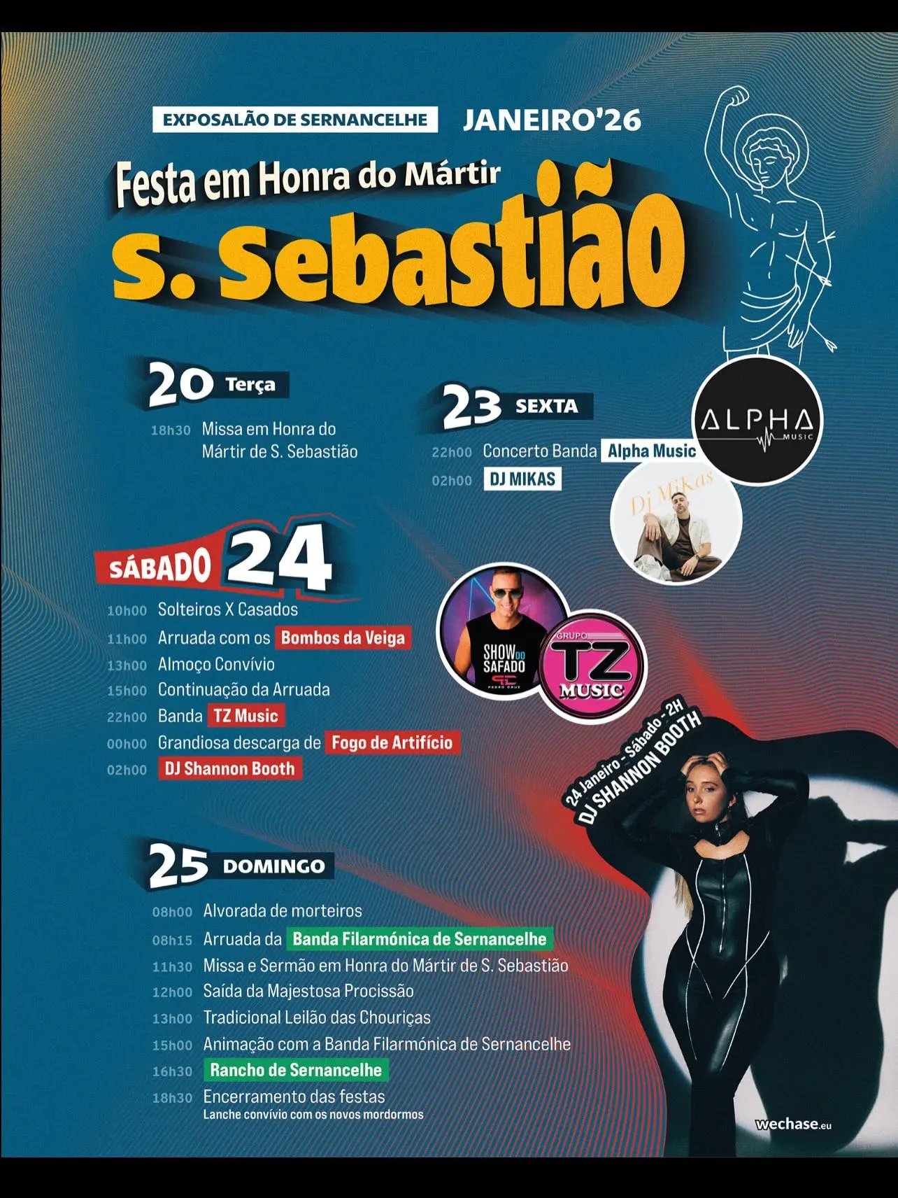 Cartaz Festa em honra de S. Sebastião 2026 - Sernancelhe