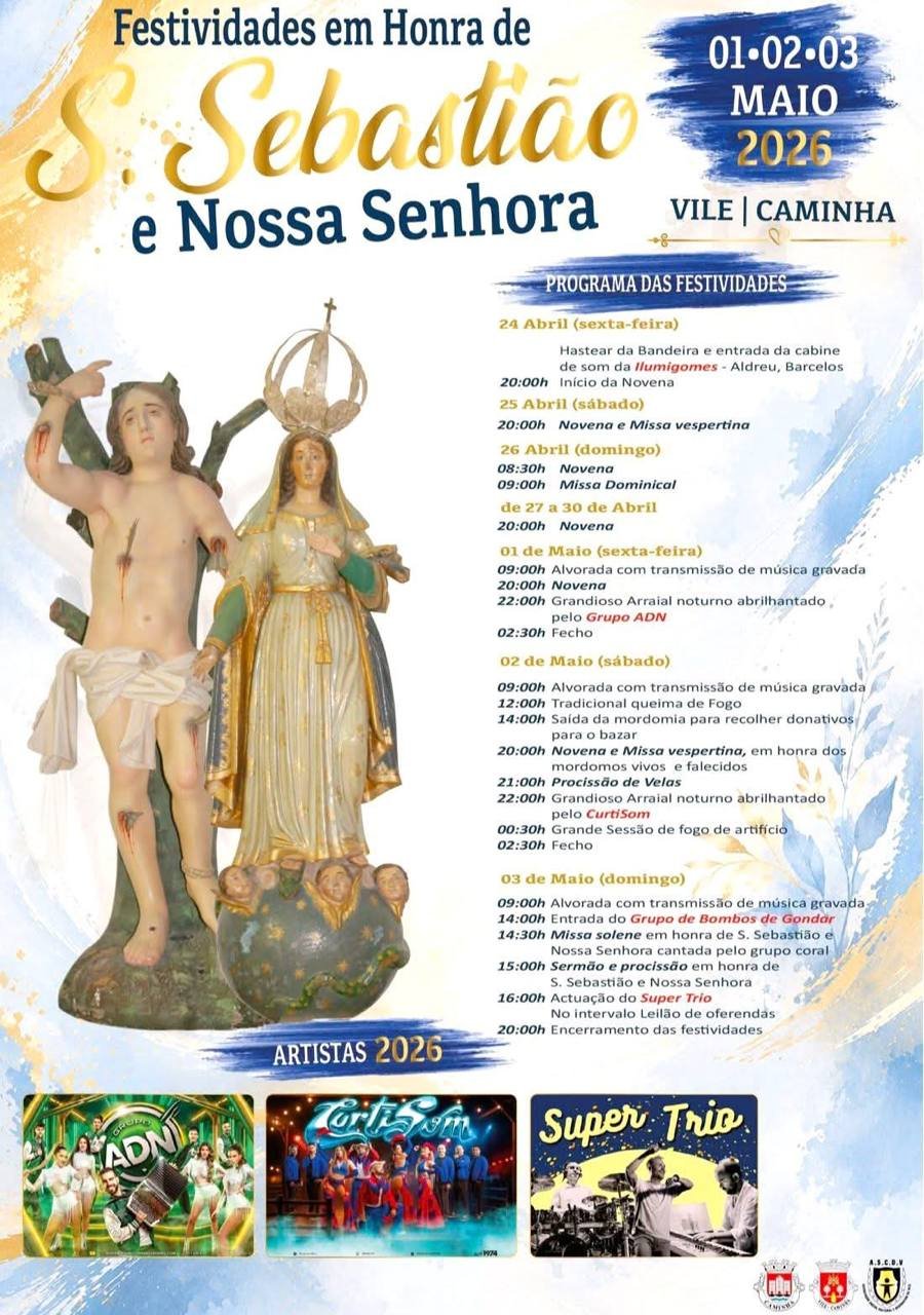 Cartaz Festa em honra de S. Sebastião 2026 - Vile