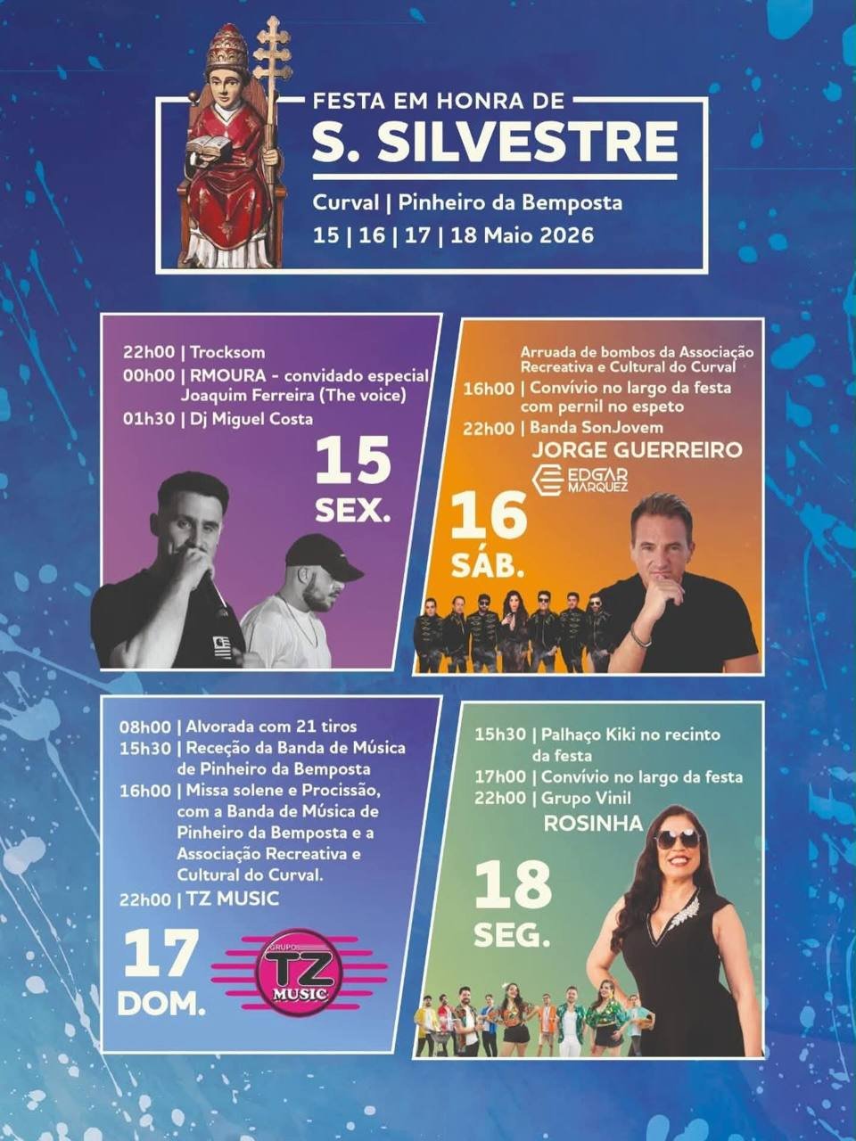 Cartaz Festa em honra de S. Silvestre 2026 - Curval