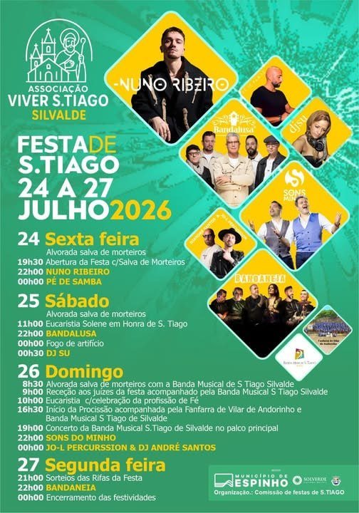 Cartaz Festa em honra de S. Tiago 2026 - Silvalde