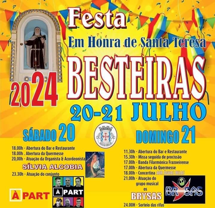 Cartaz Festa em Honra de Santa Teresa 2024 - Besteiras