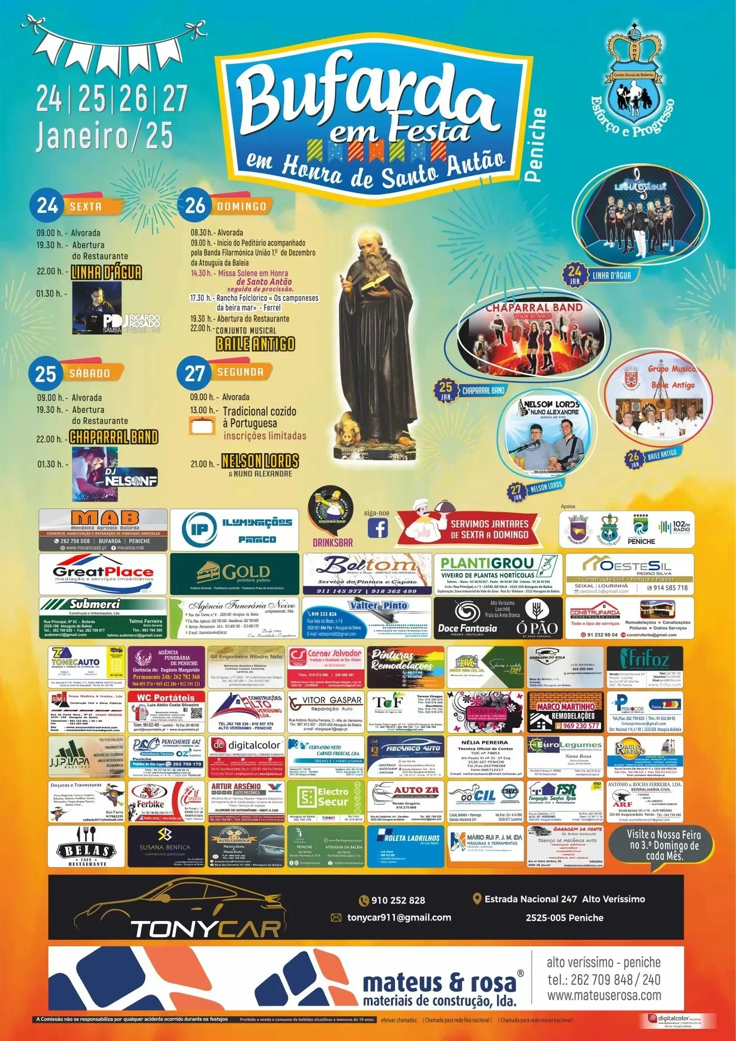 Cartaz Festa em Honra de Santo Antão 2025 - Bufarda