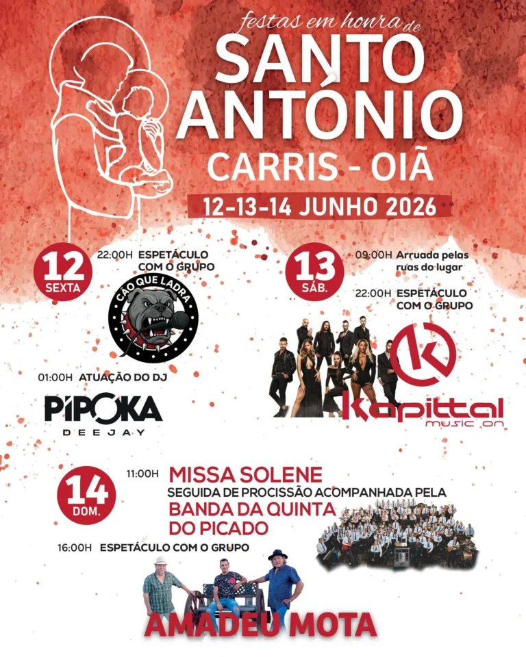 Cartaz Festa em honra de Santo António 2026 - Carris