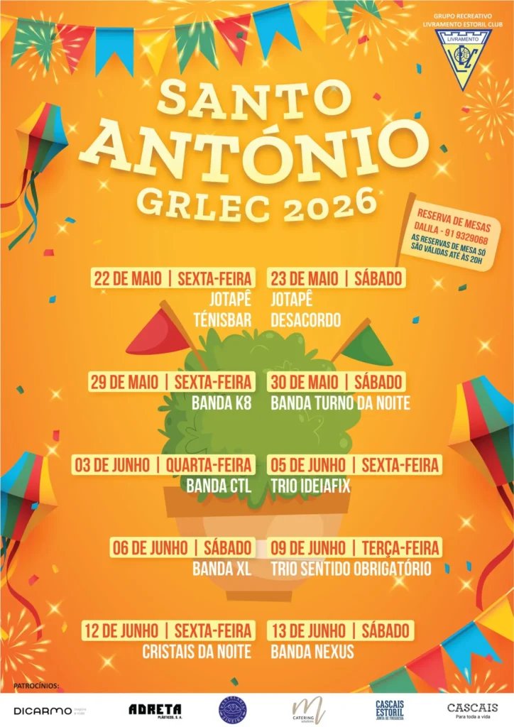 Cartaz Festa em honra de Santo António 2026 - Livramento