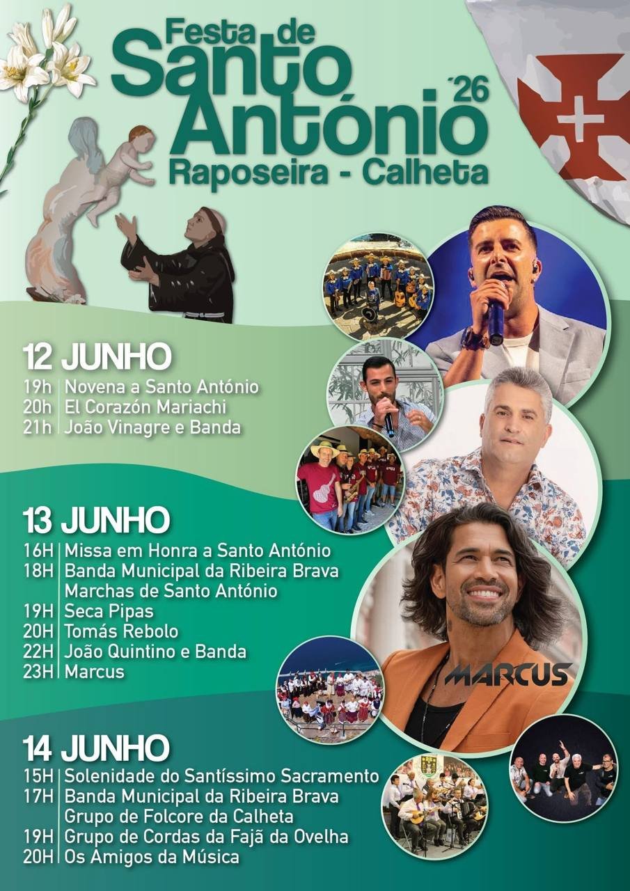 Cartaz Festa em honra de Santo António 2026 - Raposeira
