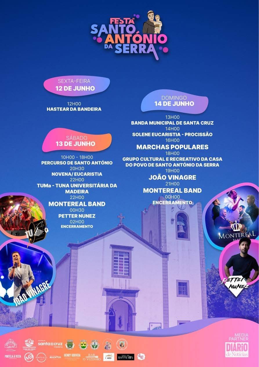 Cartaz Festa em honra de Santo António 2026 - Santo António da Serra