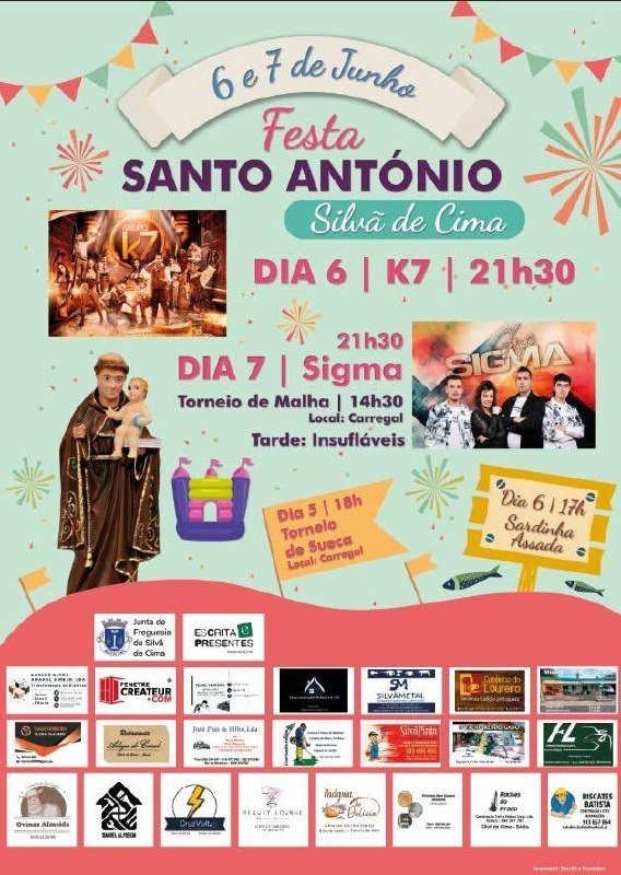 Cartaz Festa em honra de Santo António 2026 - Silvã de Cima