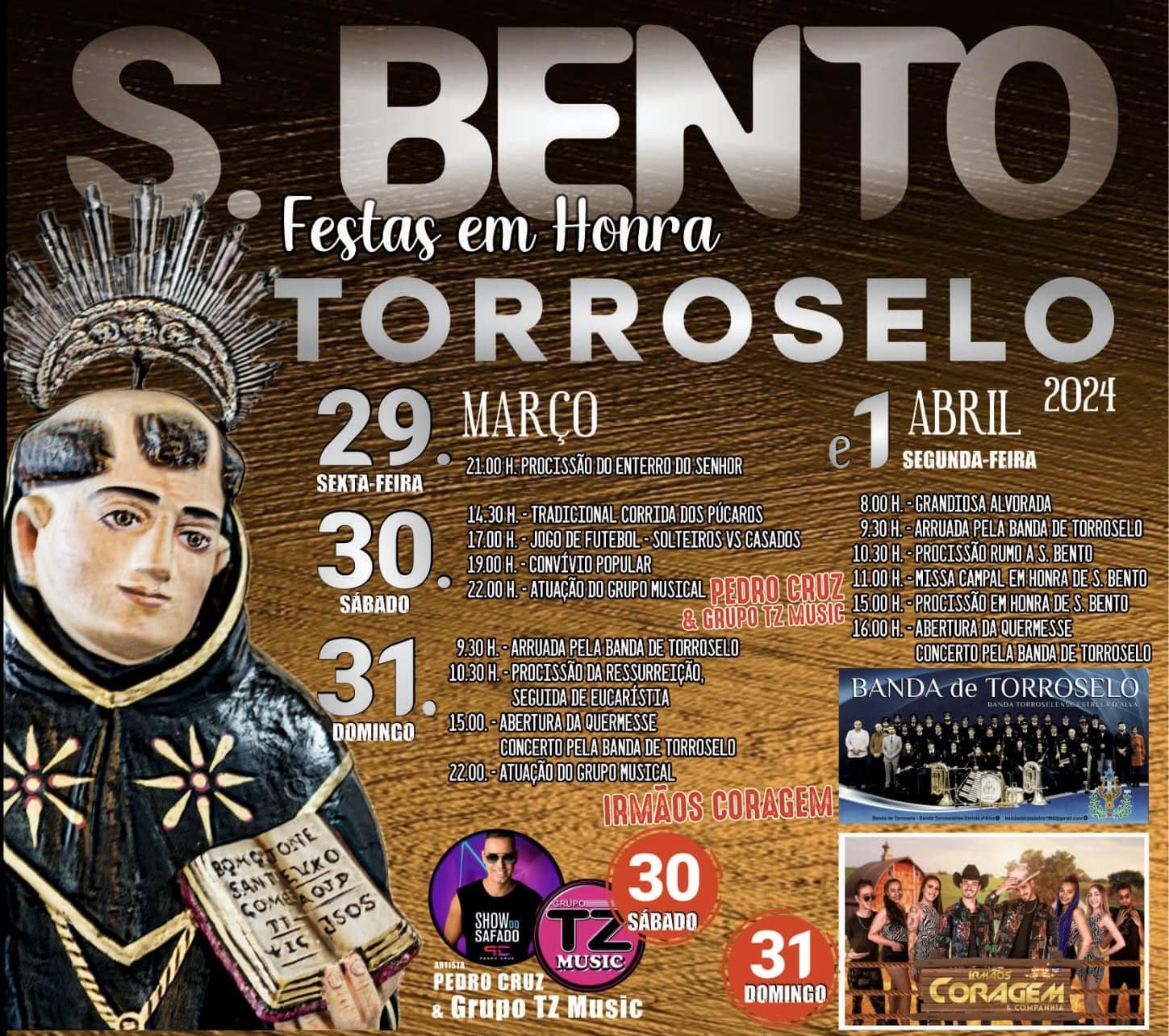 Cartaz Festa em Honra de São Bento 2024 - Torroselo