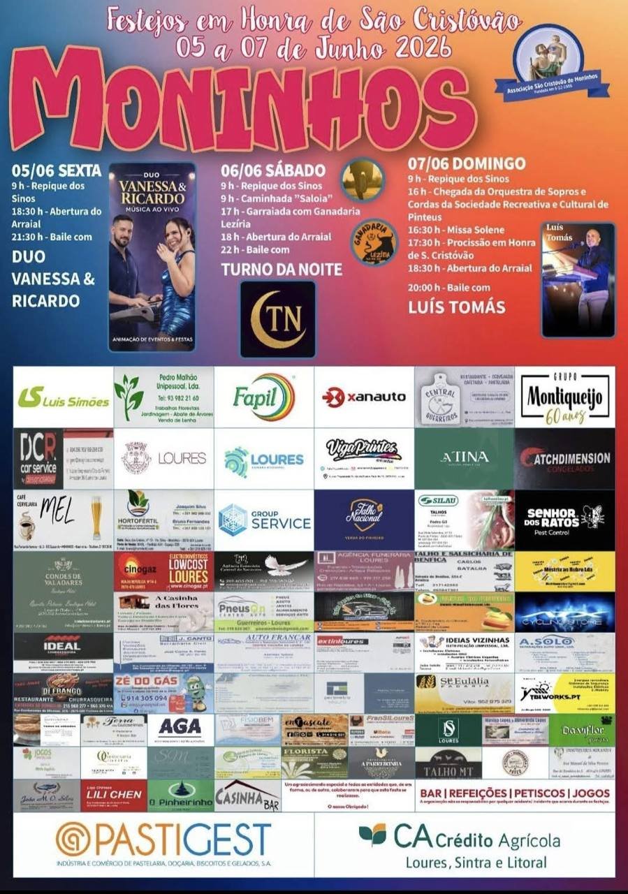 Cartaz Festa em honra de São Cristóvão 2026 - Moninhos