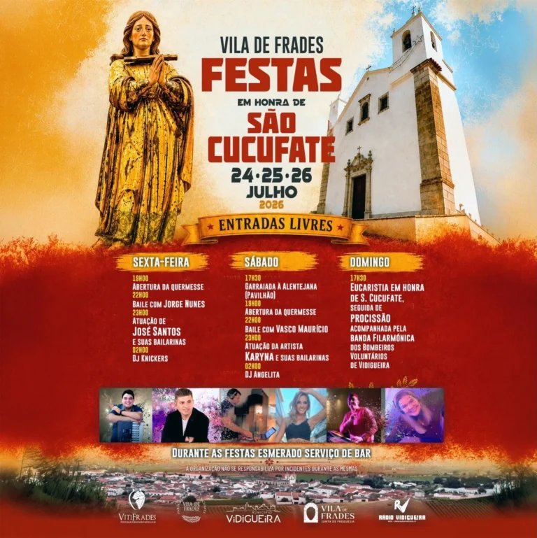Cartaz Festa em honra de São Cucufate 2026 - Vila de Frades