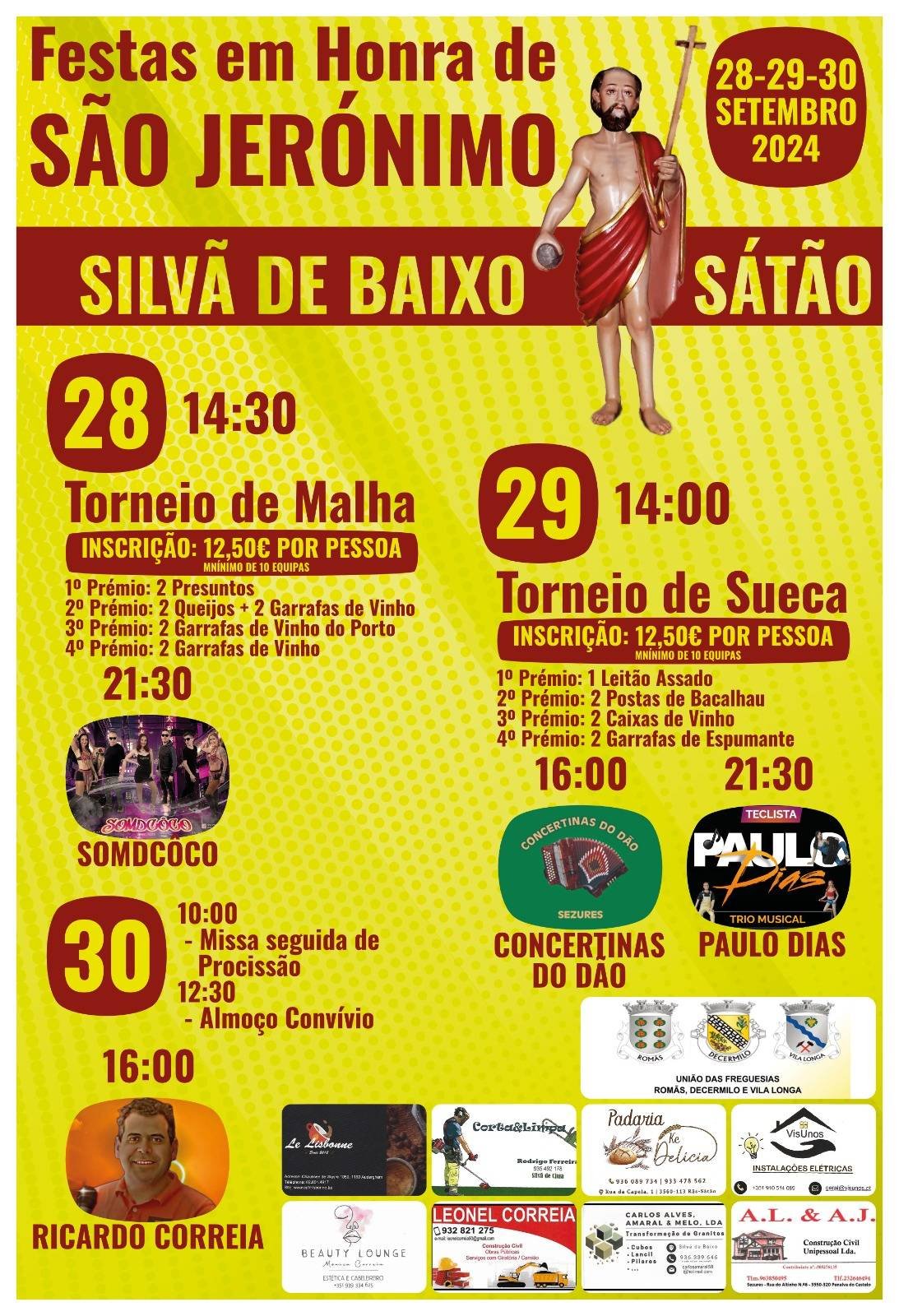 Cartaz Festa em Honra de São Jerónimo 2024 - Sátão