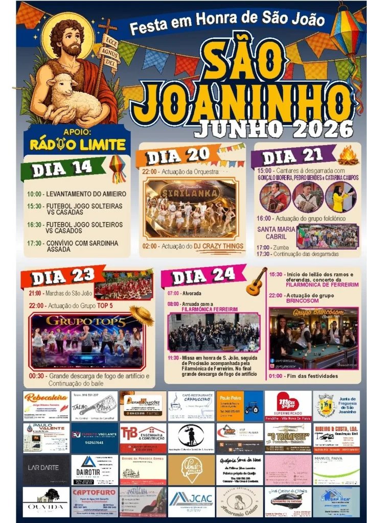 Cartaz Festa em honra de São João 2026 - São Joaninho