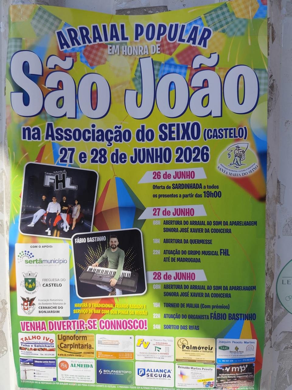 Cartaz Festa em honra de São João 2026 - Seixo