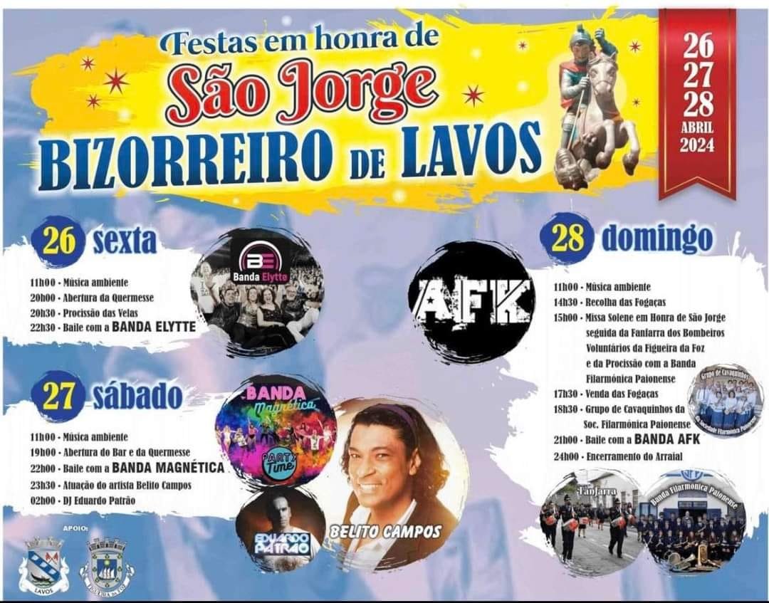 Cartaz Festa em Honra de São Jorge 2024 - Lavos