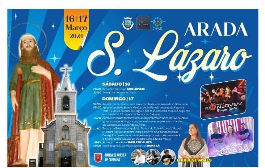 Cartaz Festa em Honra de São Lázaro 2024 - Arada