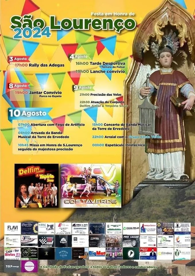 Cartaz Festa em Honra de São Lourenço 2024 - Chaves